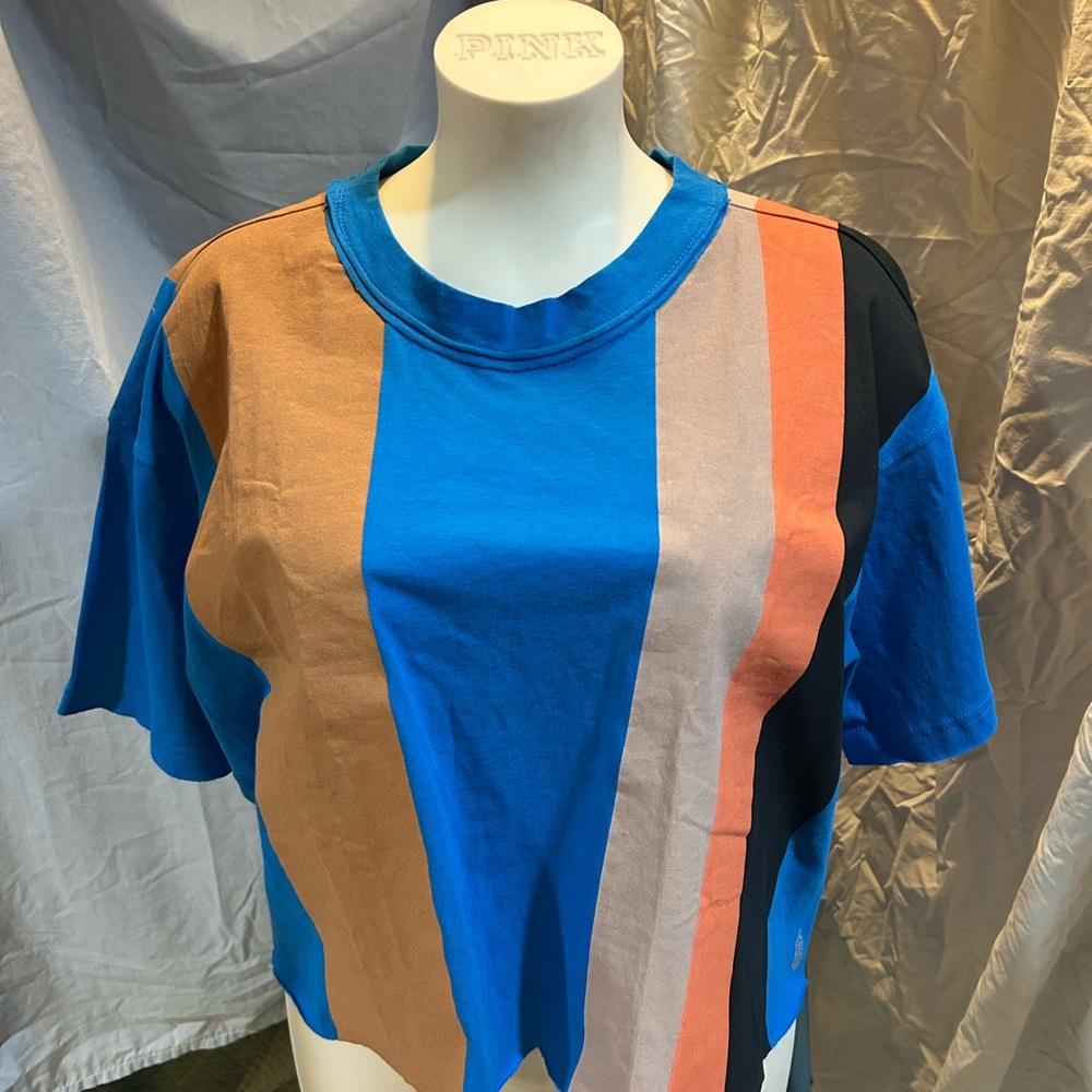 FP Movement by Free People Multicolor Striped Crop Top